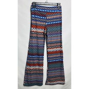 discreet Woman Pants Size S  multicolor Flare Elastic Waist